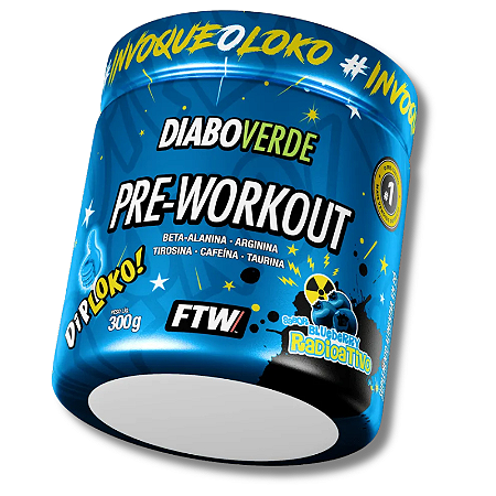 Pré-treino Diabo Verde Dip Loko (300g) FTW