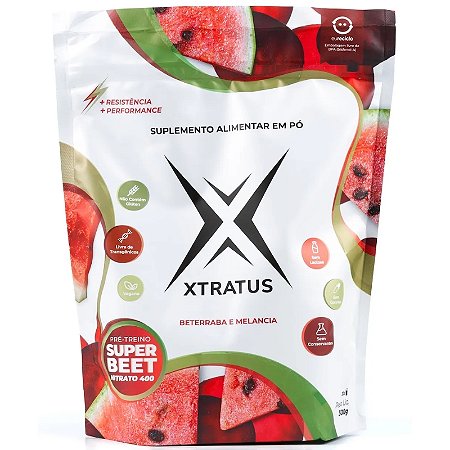 Super Beet Pré Treino Nitrato 400 c/ Citrulina (300g) Xtratus