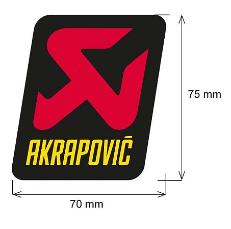 Adesivo akrapovic 70X75