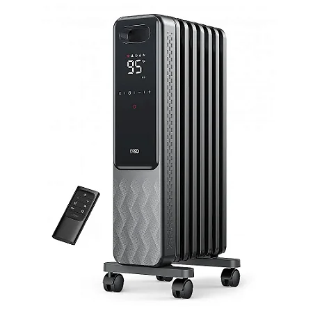 AQUECEDOR ELETRICO PARA SALAS GRANDES com Controle Remoto, Trava para Crianças, 4 Modos e Proteção Contra Superaquecimento, 110V 1500W