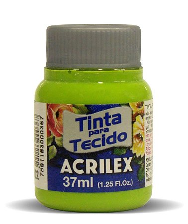 TINTA P/ TECIDO ACRILEX REF. 802 VERDE MAÇÃ