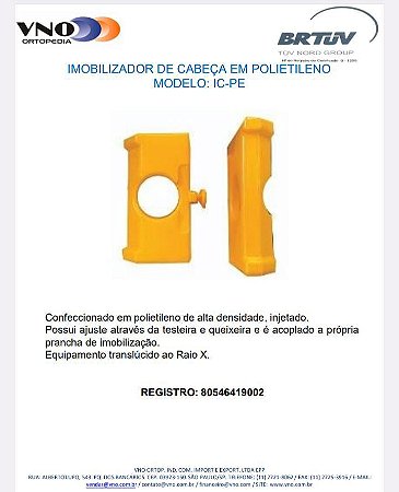 Imobilizador de Cabeça