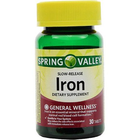 Iron Ferro Spring Valley 45mg (30 Tablets)