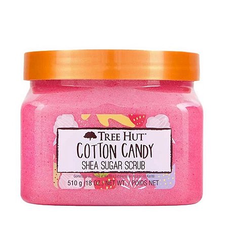 Tree Hut Cotton Candy Açúcar de Karité Esfoliante Corporal Esfoliante e Hidratante (510g)