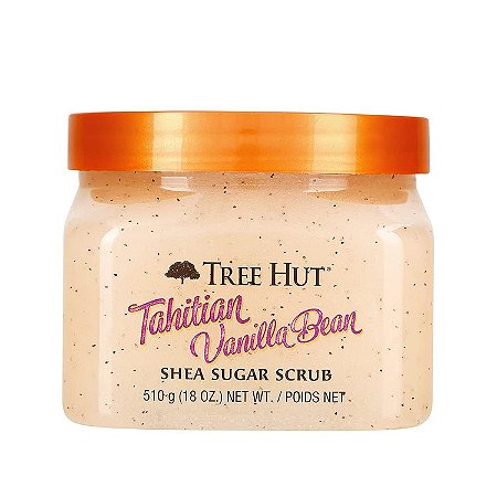 Tree Hut Tahitian Baunilha Feijão Karité Esfoliante Corporal Hidratante e Esfoliante (510g)