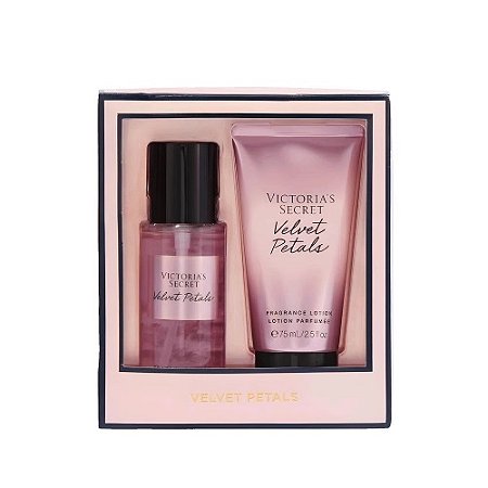 Kit Victoria's Secret Velvet Petals Lotion (75ml) + Splash (75ml)