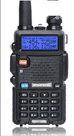 Rádio Comunicador Walk Talk Ht Baofeng Dual Band Uv5r +