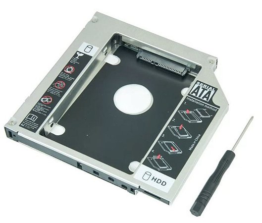 Gaveta Adaptadora Para Hd Segundo Hdd Ssd Caddy Case 12.7mm