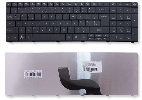 Teclado Para Notebook Gateway NV55C26U | Preto ABNT2