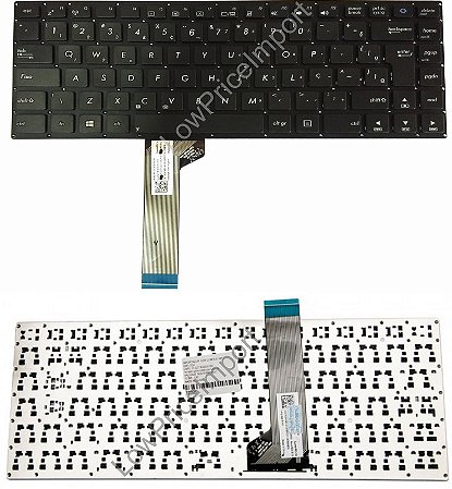 Teclado Para Notebook Asus Part Number 0KNB0-4107US00 | Preto ABNT2