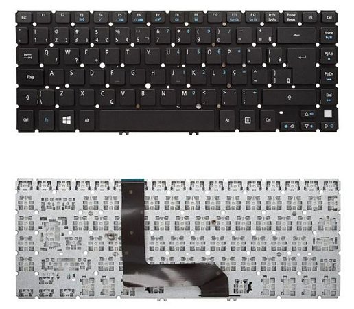 Teclado Para Acer Part Number NSK-R2GBQ '?' Na Tecla W