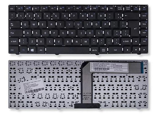 Teclado Para Notebook Positivo Stilo Xr3550 | Preto Abnt2