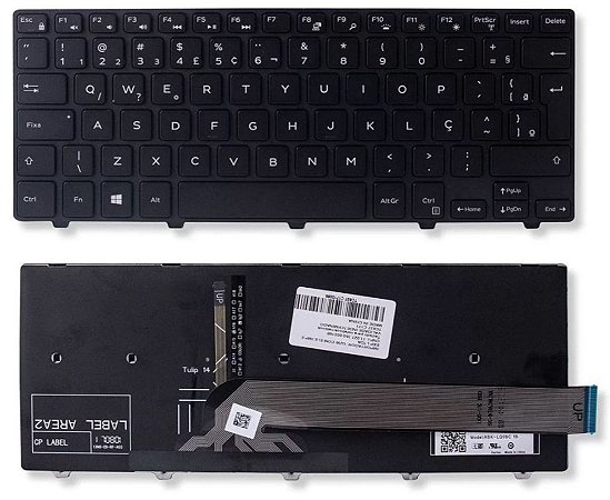 Teclado Para Notebook Dell Part Number V147125AS1