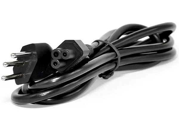 Kit 2 X Cabo De Força Energia para Fonte Notebook Tripolar Padrão BR