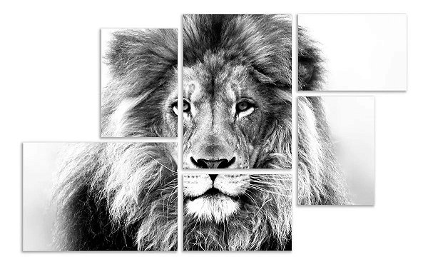 Quadros Mosaico Leão