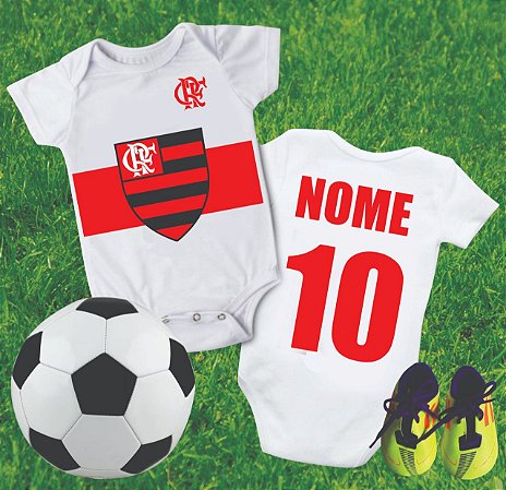 Body Bebê Roupa Infantil Criança Time de Futebol Camisa 10 - Duarte  Personalizados