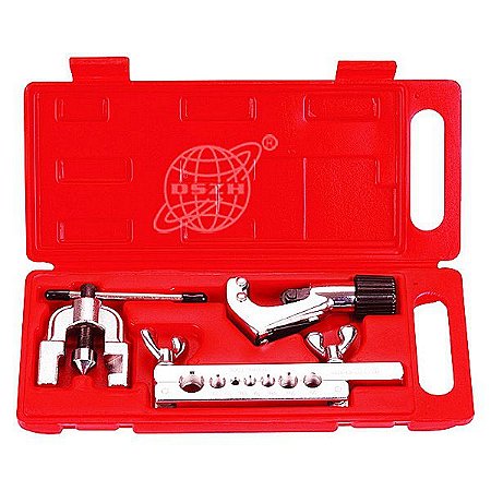 Kit Flangeador Cortador Tubo Cobre Maleta 3/16 5/8