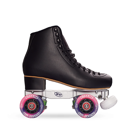 Patins Xtreme Preto c/ Roda Rosa e Roxa