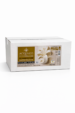 Papel Higiênico Interfolhado Super Premium Acqualys 8000 Folhas