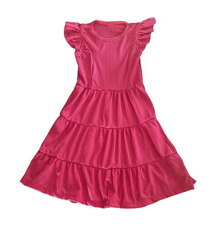 Vestido Infantil Menina - Rosa Pink Três Marias