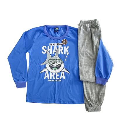 Pijama Infantil Masculino Tubarão