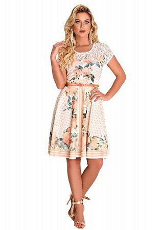 Vestido Mix Estampas  Fascinius