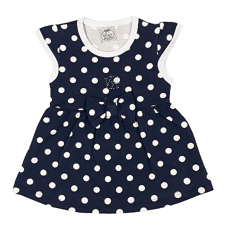 vestido azul marinho bebe