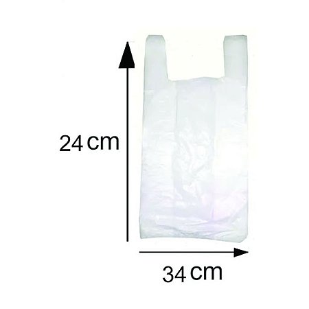 SACOLA PLÁSTICA 24X34 TRADICIONAL C/1000