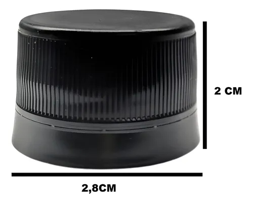 Tampa Lacre Com Vedação Para Garrafa Pet Boca 28mm c/100 unidades