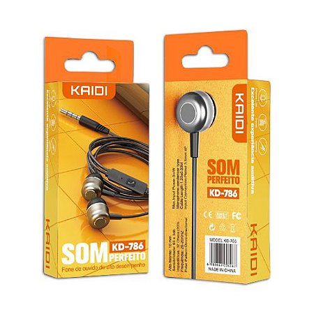 Fone de Ouvido Intra-Auricular Mini Estéreo - kaidi em Promoção | Ofertas  na Americanas