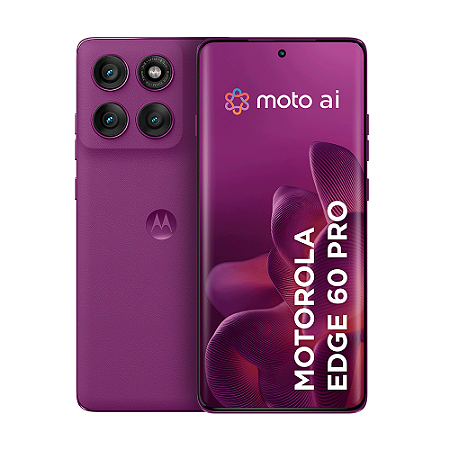 Smartphone Motorola Edge 60 PRO, 5G, 256GB, Tela 6,7", 12GB RAM + 12GB RAM BoostVioleta