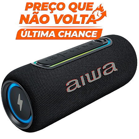 Caixa de Som Speaker AIWA SP-05-LB 30W IPX5 | Preto