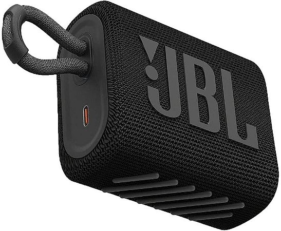 Caixa de Som Bluetooth JBL GO3 IPX7, Potência de 4.2 W RMS, À Prova d'água, Autonomia de 5 Horas