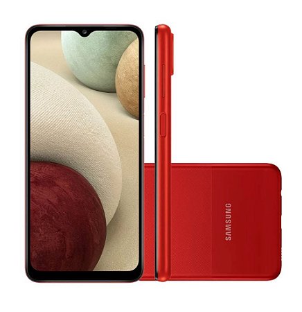 Smartphone Samsung Galaxy A12 64GB Vermelho 4G Tela 6.5” Câmera Quádrupla 48MP Selfie 8MP Dual Chip Android 10 Marca: