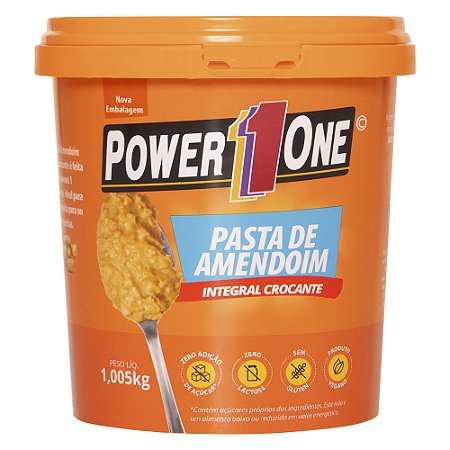 Pasta de Amendoin Integral Crocante 1 Kg Power One