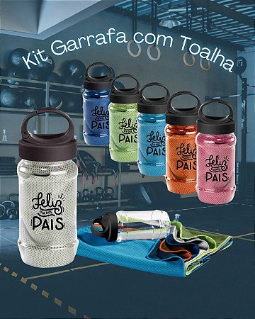 Garrafa com Toalha Personalizada