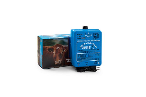 Eletrificador de Cerca Rural ZK200 15,5 Joules  ZK200 Raio de ação 5400 Metros ZEBU