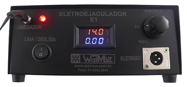 ELETROEJACULADOR WALMUR MOD. E1 - SEM ELETRODO, FUNIL E COPO