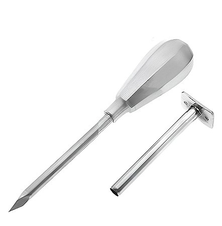 TROCATER DE INOX DIÂMETRO 6 MM COMPRI 12 CM CABO METÁLICO