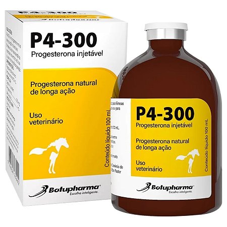 Progesterona P4-300 Botupharma Equinos 100 mL Para Cavalos