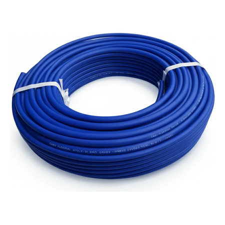 Cabo Subterrâneo 8mm X 2.11mm Arame - Reforçado 50m Rpx Azul