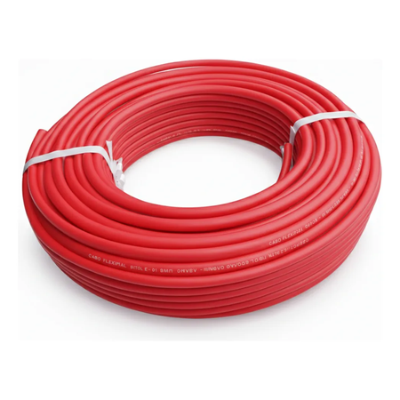 Cabo Subterrâneo 8mm X 2.11mm Arame - Reforçado 50m Rpx Verm