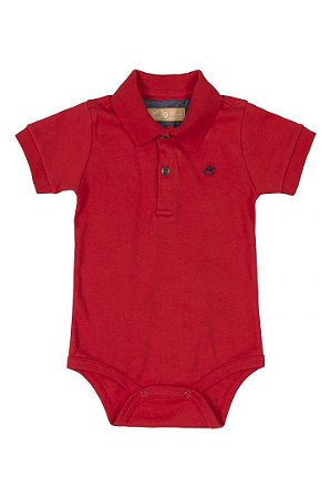 Body Vermelho para Bebê com Gola Polo | Body para Bebê na Promoção | Compre  Up Baby Aqui - joopeebabykids