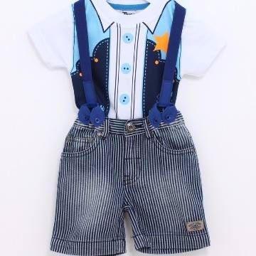 Camisa com suspensorio infantil Clearance