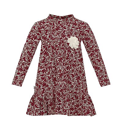 vestido manga comprida infantil