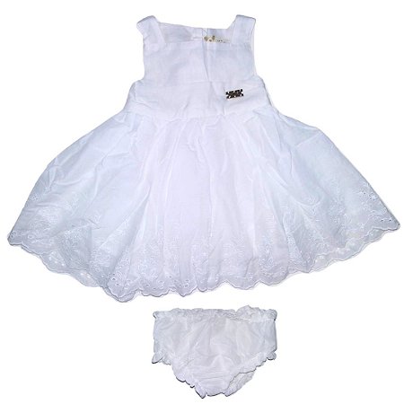 vestido branco bebe batizado