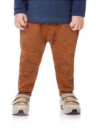calca infantil marrom