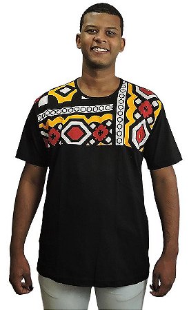Camiseta Masculina Algodão África Samakaka 1