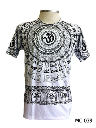 camisa branca indiana masculina