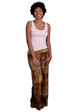 Calça Indiana Pantalona Tie Dye Caqui - Atacado e Varejo, UNIVERSO HIPPIE -  Universo Hippie